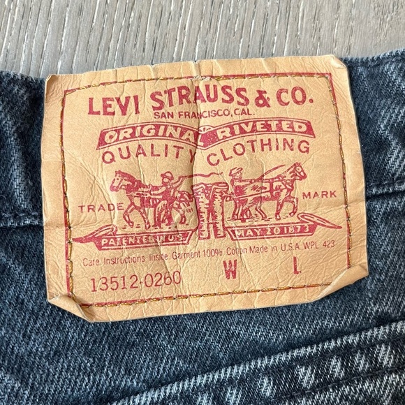 Vintage‎ 1993 Levi's black mom jeans size 11 - Picture 8 of 12